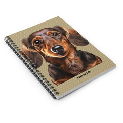 Dachshund Spiral Notebook for Dog Lovers and Dog Moms 8" x 6" | Paws Up Life, LLC