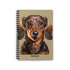 Dachshund Spiral Notebook for Dog Lovers and Dog Moms 8" x 6" | Paws Up Life, LLC
