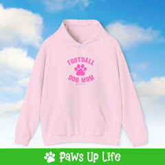 Football Dog Mom Football Unisex Hoodie Hooded Sweatshirt Classic Cotton | Paws Up Life, LLC