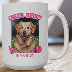 Golden Retriever Football Cheer Buddy Cheerleading Dog 15oz Large Coffee Mug Ceramic Drinkware Tea Washable