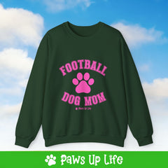 Football Dog Mom Crewneck Sweatshirt, Unisex Gift for Animal Lovers, Dog Mom Dad Sweatshirt, Cute Dog Lover Apparel, Fun Pet