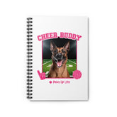 Belgian Tervuren Cheer Buddy Cheerleading Dog Spiral Notebook for Office and Home - Ruled Line | Paws Up Life, LLC