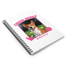 Basenji Cheer Buddy Cheerleading Dog Spiral Notebook for Office and Home - Ruled Line | Paws Up Life, LLC
