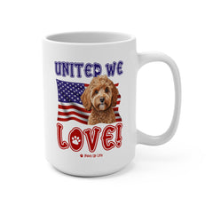 Cavoodle Dog United We Love 15oz Large Coffee Mug Ceramic Drinkware Tea Washable | Paws Up Life, LLC