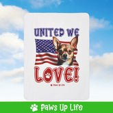 Chihuahua Dog United We Love Fleece Sherpa Blanket - Perfect for Snuggling and Cozy Napping | Paws Up Life, LLC