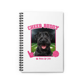 Irish Terrier Football Cheer Buddy Cheerleading Dog Spiral Notebook for Office and Home - Ruled Line | Paws Up Life, LLC