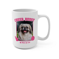 Pekinese Football Cheer Buddy Cheerleading Dog 15oz Large Coffee Mug Ceramic Drinkware Tea Washable | Paws Up Life, LLC