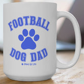 Football Dog Dad 15oz Large Coffee Mug Ceramic Drinkware Tea Washable