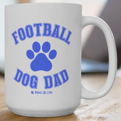 Football Dog Dad 15oz Large Coffee Mug Ceramic Drinkware Tea Washable