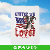 Italian Greyhound Dog United We Love Fleece Sherpa Blanket - Perfect for Snuggling and Cozy Napping | Paws Up Life, LLC