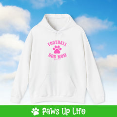 Football Dog Mom Football Unisex Hoodie Hooded Sweatshirt Classic Cotton | Paws Up Life, LLC