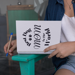 Best Dog Mom In The World Spiral Notebook: Perfect Gift for Pet-Loving Writers and Planners Spiral Notebook - Ruled Line | Paws Up Life, LLC
