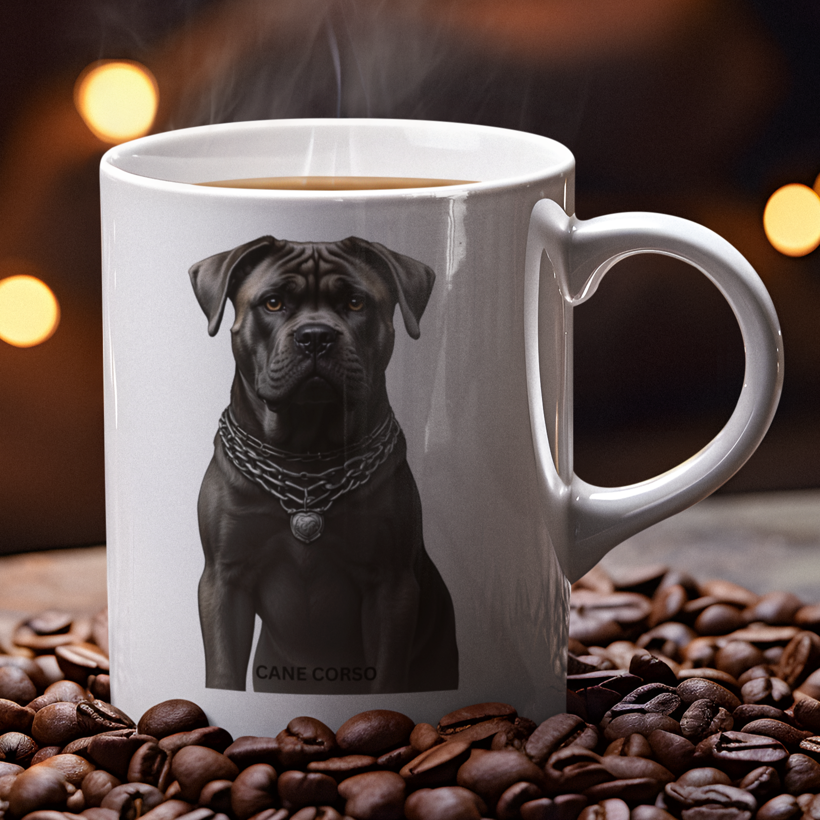 Cane Corso Mug: Showcase the Majestic Italian Breed with Every Sip - Perfect Gift for Dog Lovers, Dog Mom and Dad, Ceramic Mug 15oz | Paws Up Life, LLC
