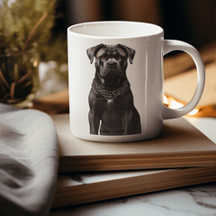 Cane Corso Mug: Showcase the Majestic Italian Breed with Every Sip - Perfect Gift for Dog Lovers, Dog Mom and Dad, Ceramic Mug 15oz | Paws Up Life, LLC
