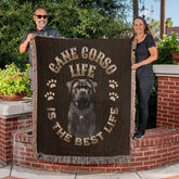 Cane Corso Heirloom Brown Blanket: Premium Quality Dog Throw, Gift For Her, Gift For Him, Birthday, Mother's Day, Father's Day, Holidays | Paws Up Life, LLC