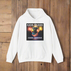 God Bless Cane Corso Patriotic Unisex Sweatshirt Heavy Blend™ Hooded | Paws Up Life, LLC