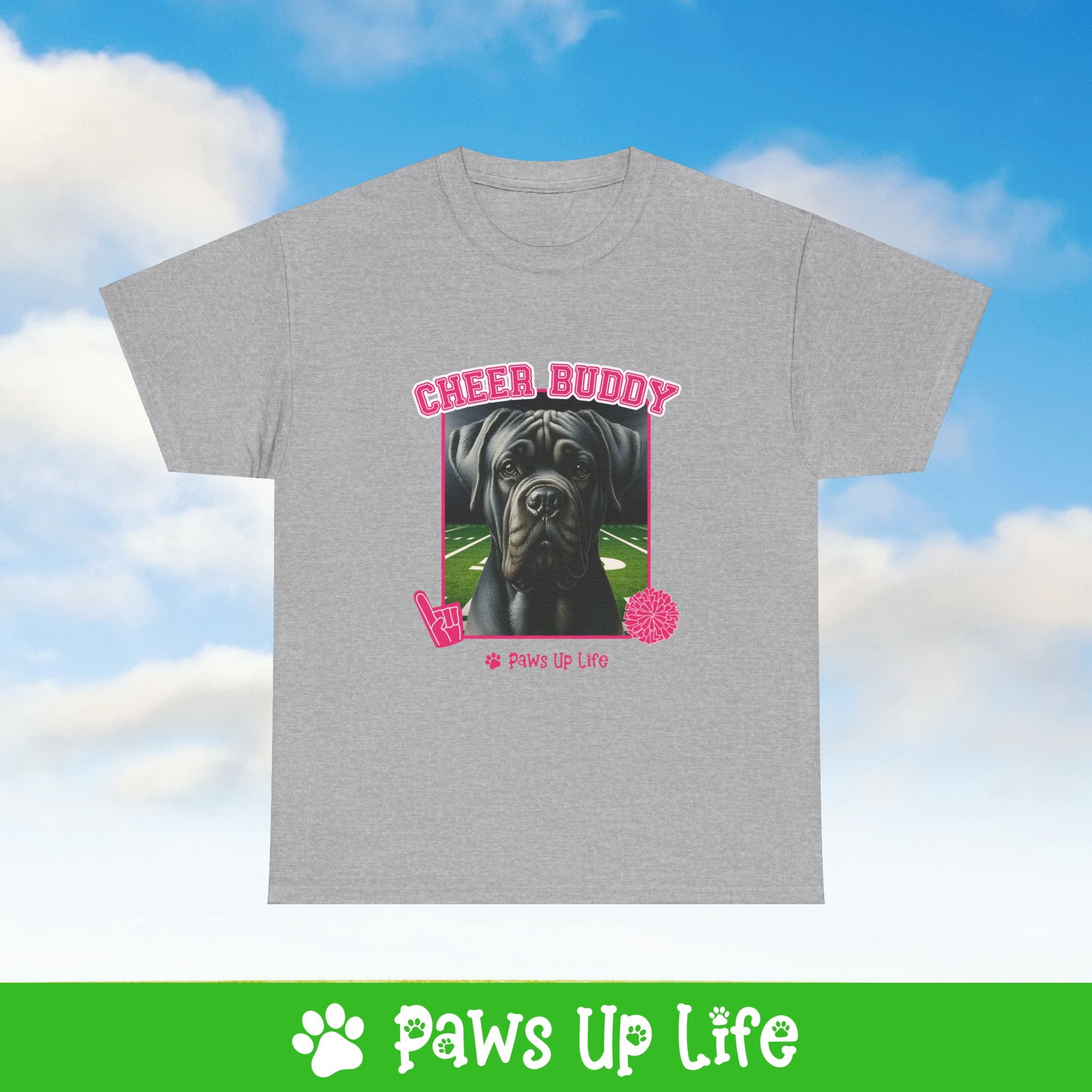 Cane Corso Football Cheer Buddy Cheerleading Dog Tee, Shirt, Unisex Pet Lover Gift, Dog Mom Dad Tshirt, Animal Rescue Advocate, Cute Puppy Graphic Top Classic Collar | Paws Up Life, LLC