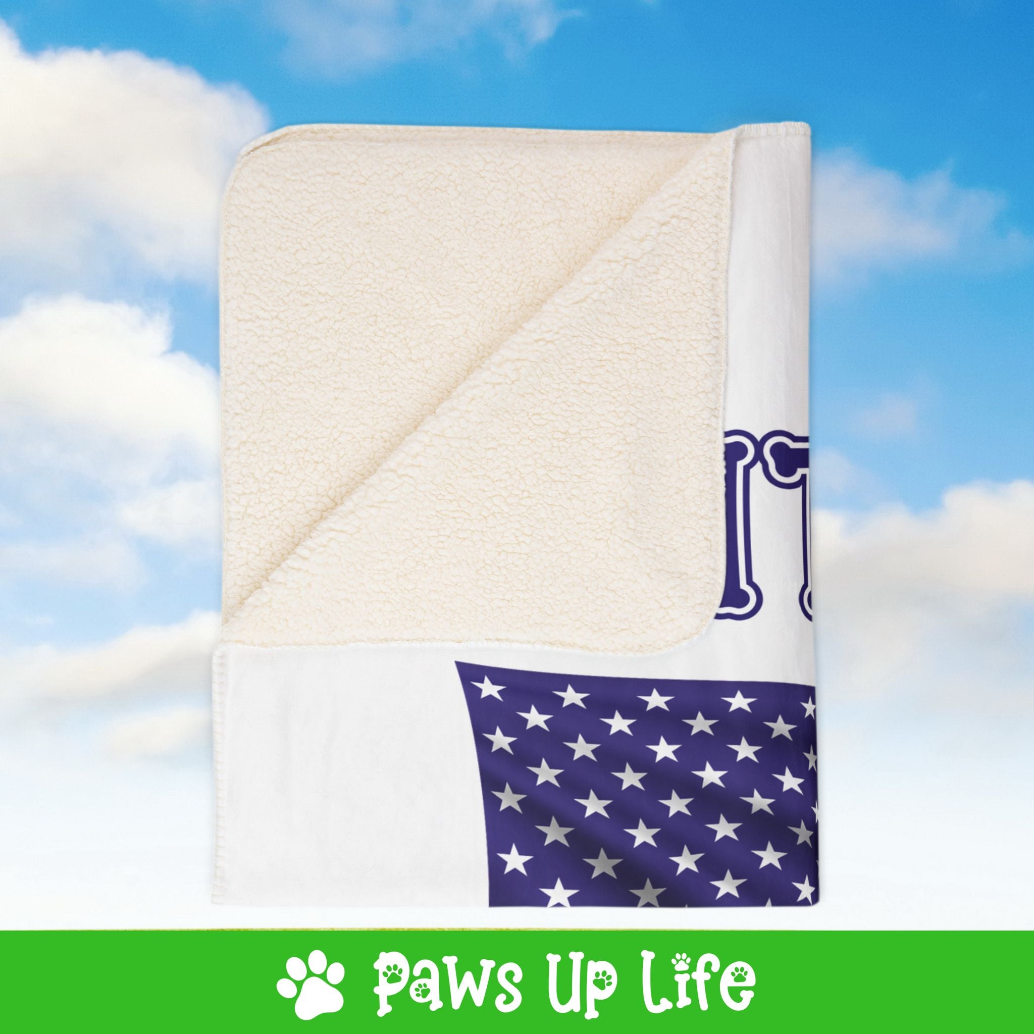 French Bulldog Dog United We Love Fleece Sherpa Blanket - Perfect for Snuggling and Cozy Napping | Paws Up Life, LLC