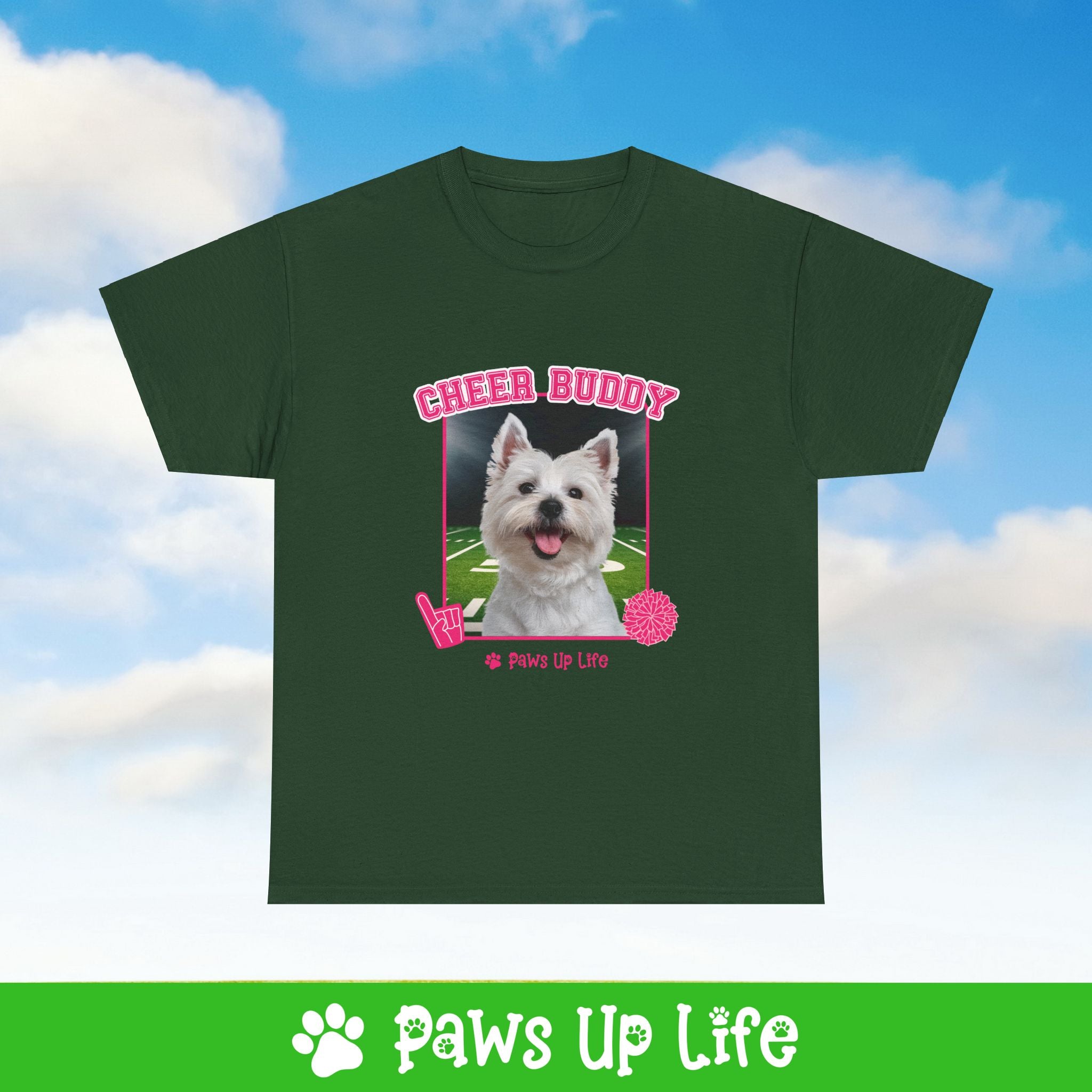 Norwich Terrier Football Cheer Buddy Cheerleading Dog Tee, Shirt, Unisex Pet Lover Gift, Dog Mom Dad Tshirt, Animal Rescue Advocate, Cute Puppy Graphic Top Classic Collar