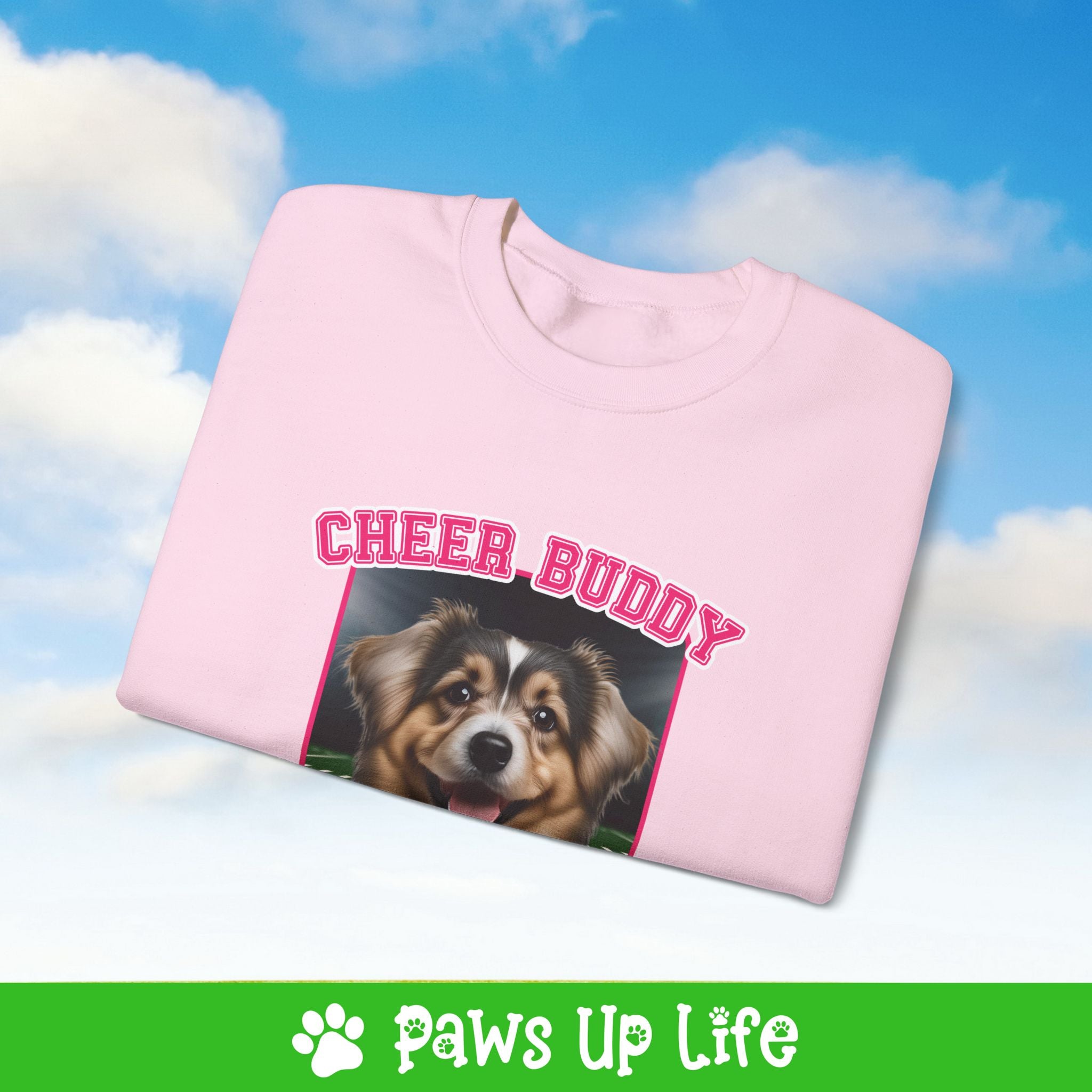 Havanese Football Cheer Buddy Cheerleading Dog Crewneck Sweatshirt, Unisex Gift for Animal Lovers, Dog Mom Dad Sweatshirt, Cute Dog Lover Apparel, Fun Pet | Paws Up Life, LLC