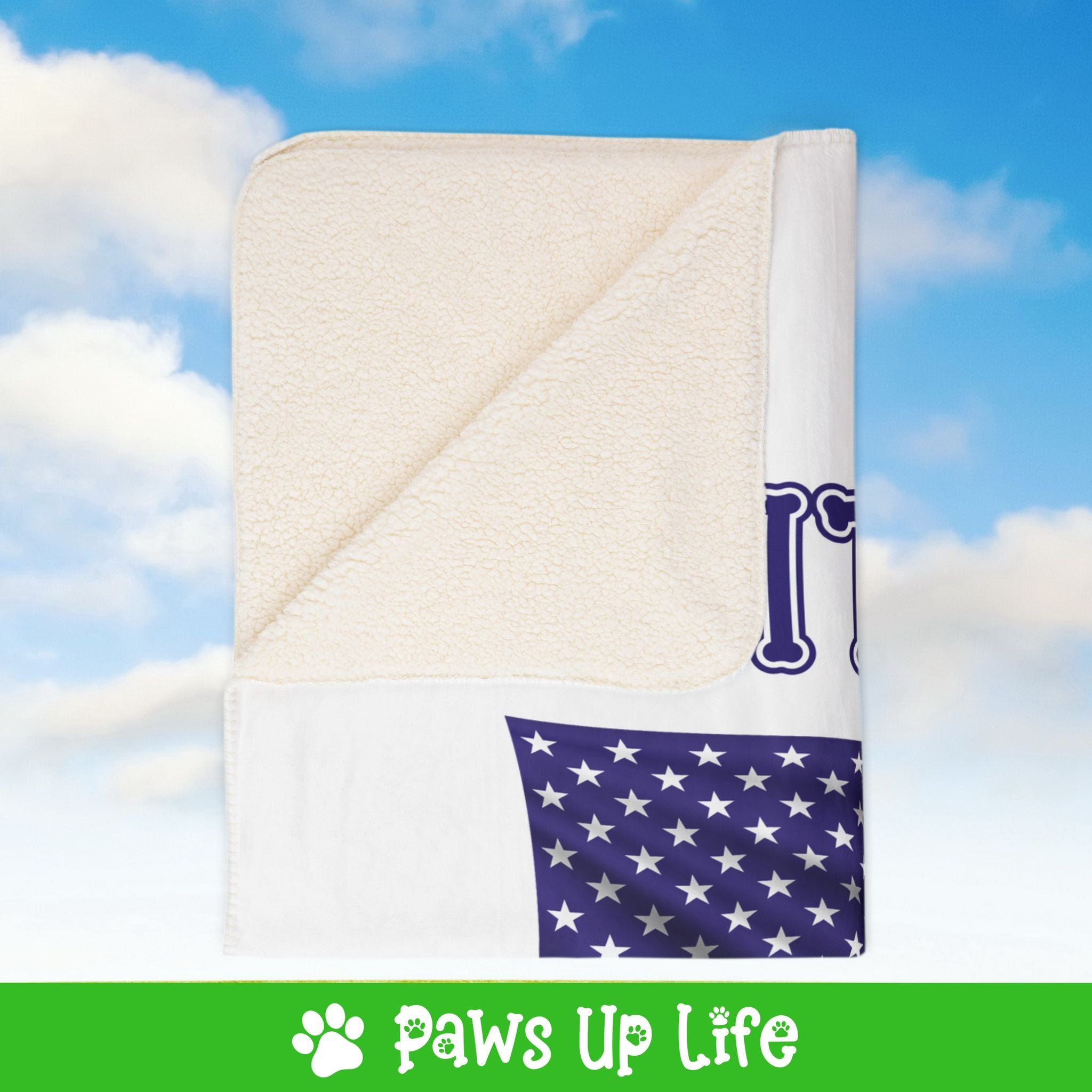 Brittany Dog United We Love Fleece Sherpa Blanket - Perfect for Snuggling and Cozy Napping | Paws Up Life, LLC