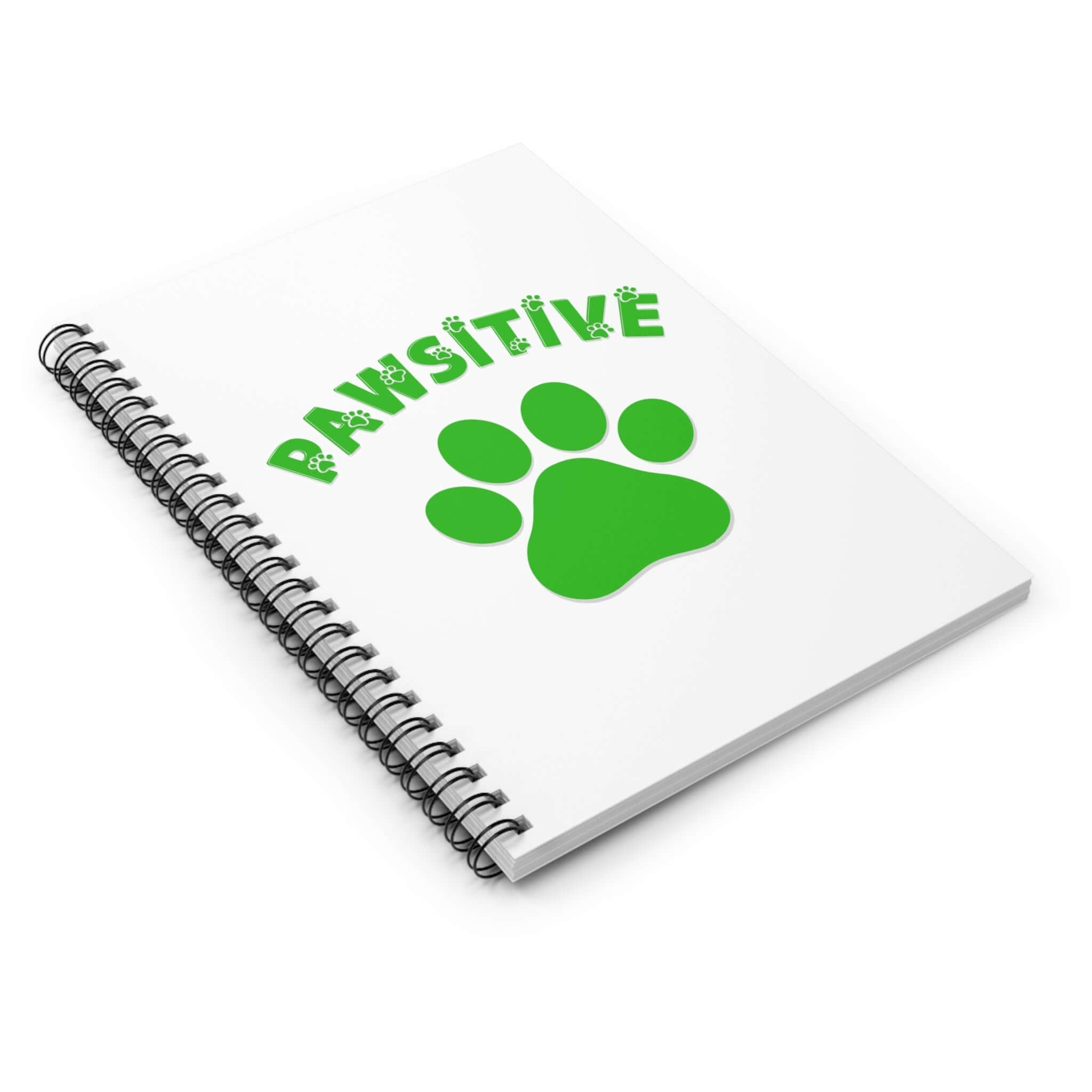 Pawsitive Dog Lover Spiral Notebook for Office and Home - Ruled Line | Paws Up Life, LLC