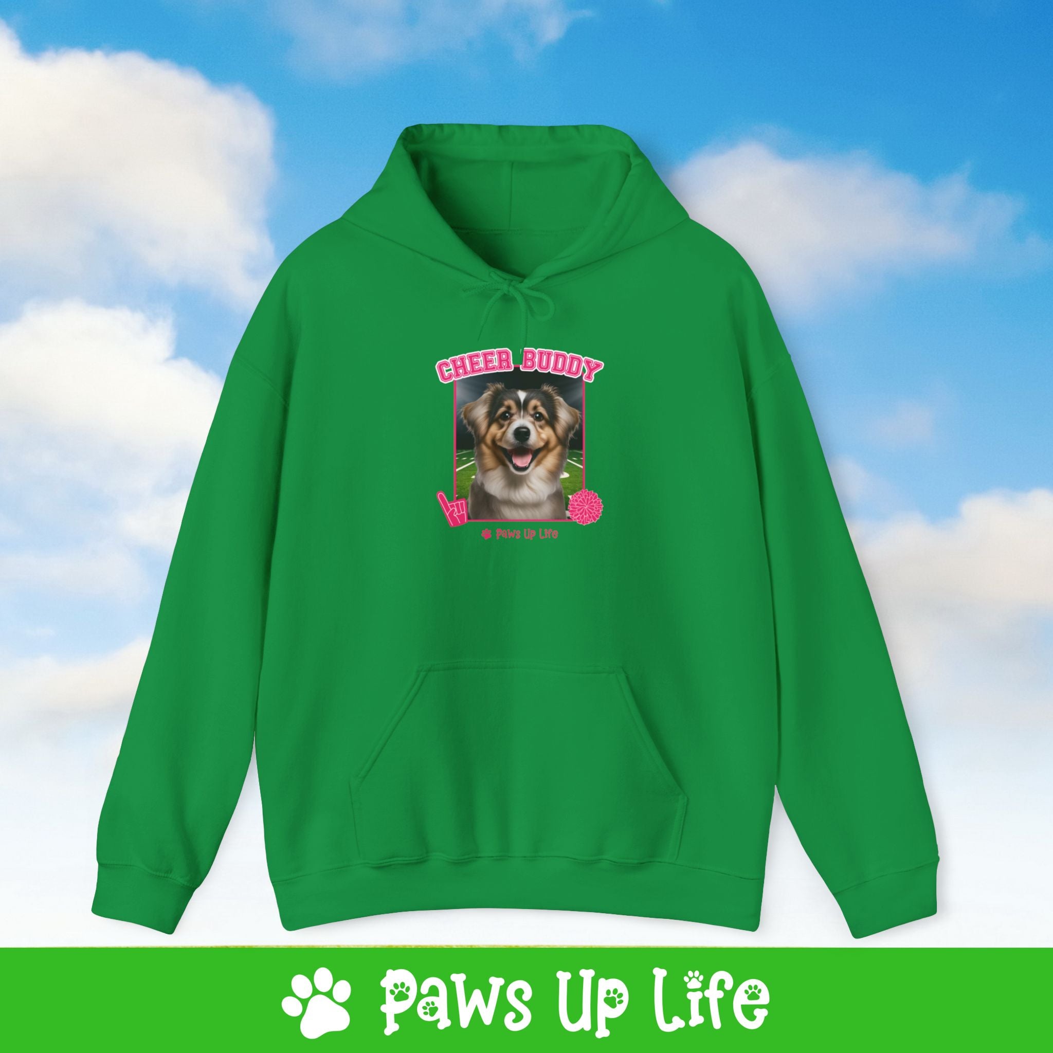 Havanese Football Cheer Buddy Cheerleading Dog Unisex Hoodie Hooded Sweatshirt Classic Comfy Cotton | Paws Up Life, LLC