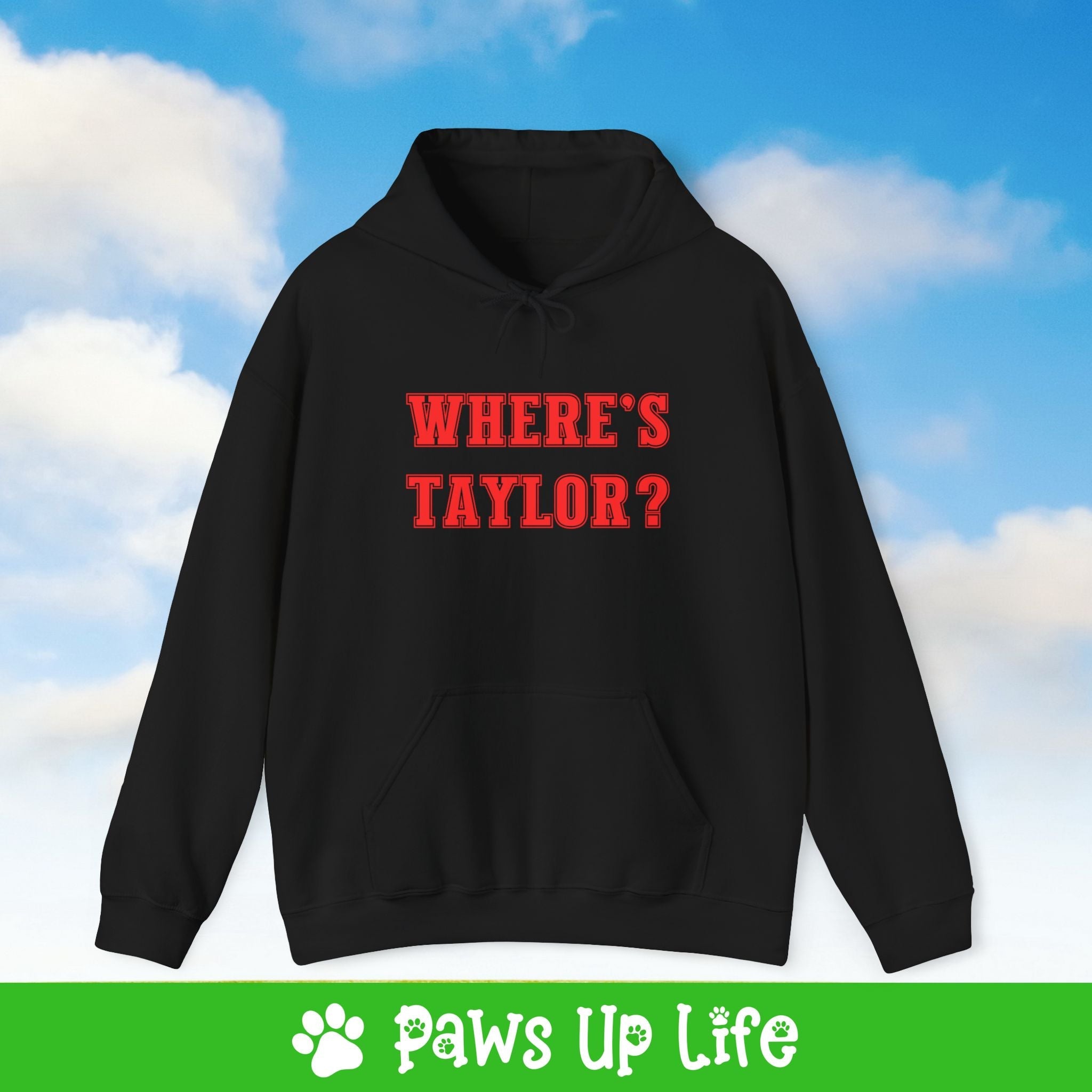 Where's Taylor Football Unisex Hoodie Hooded Sweatshirt Classic Cotton | Paws Up Life, LLC