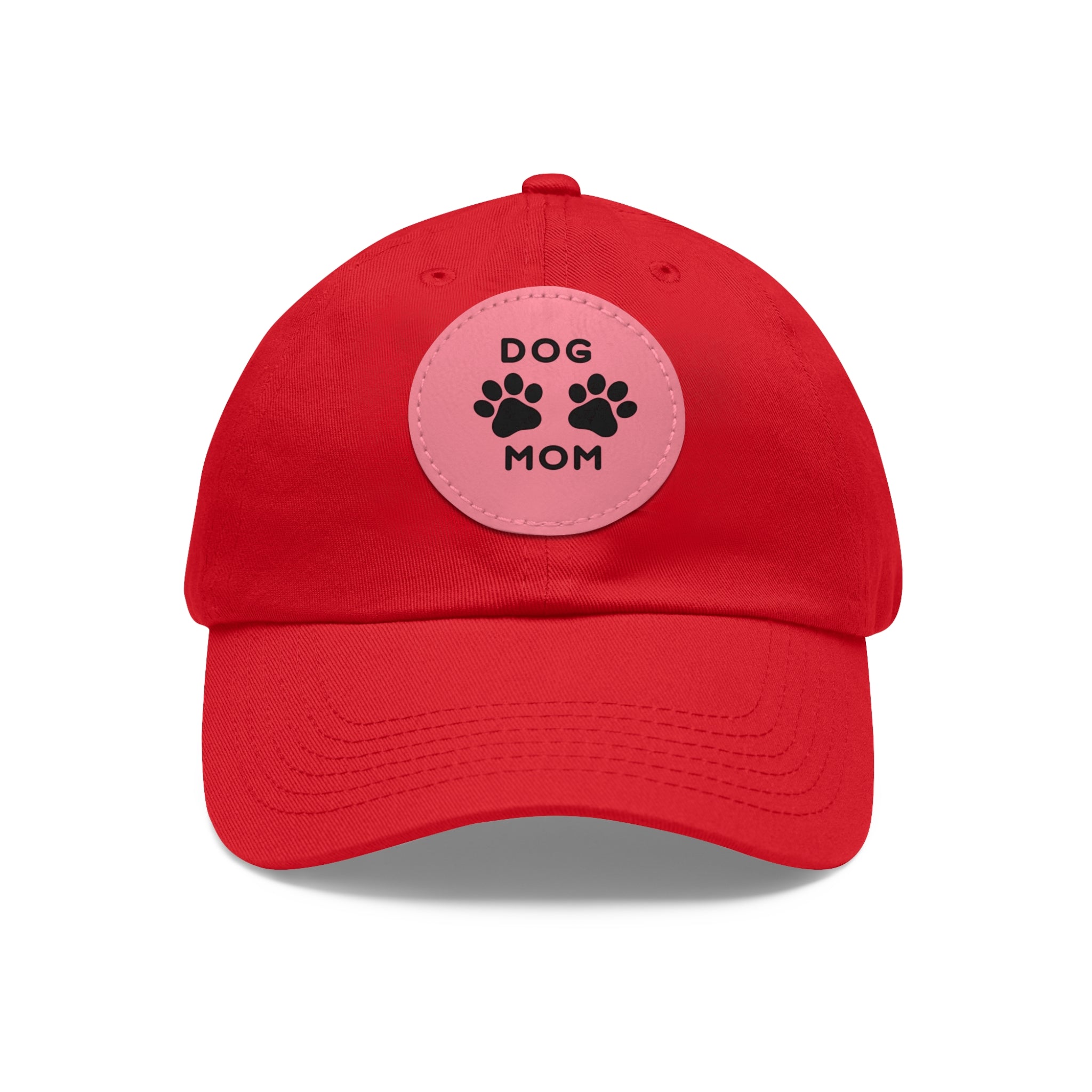 Dog Mom Embroidered Hat For Proud Pet Owners.  Sylish Baseball Cap.  Dog Mom Hat with Leather Patch (Round)| Gift For Her| Mother's Day| Birthday|Christmas| New Puppy| New Pet Owner| Pet Adoption | Paws Up Life, LLC