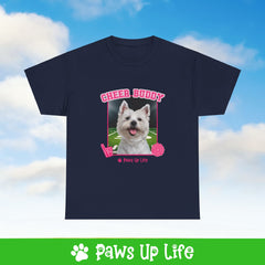 Norwich Terrier Football Cheer Buddy Cheerleading Dog Tee, Shirt, Unisex Pet Lover Gift, Dog Mom Dad Tshirt, Animal Rescue Advocate, Cute Puppy Graphic Top Classic Collar | Paws Up Life, LLC