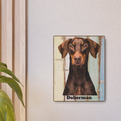 Doberman Metal Wall Art: Stunning Canine Décor for Dog Lovers | Premium Quality & Unique Design - Great Gift For Dog Mom Or Dad