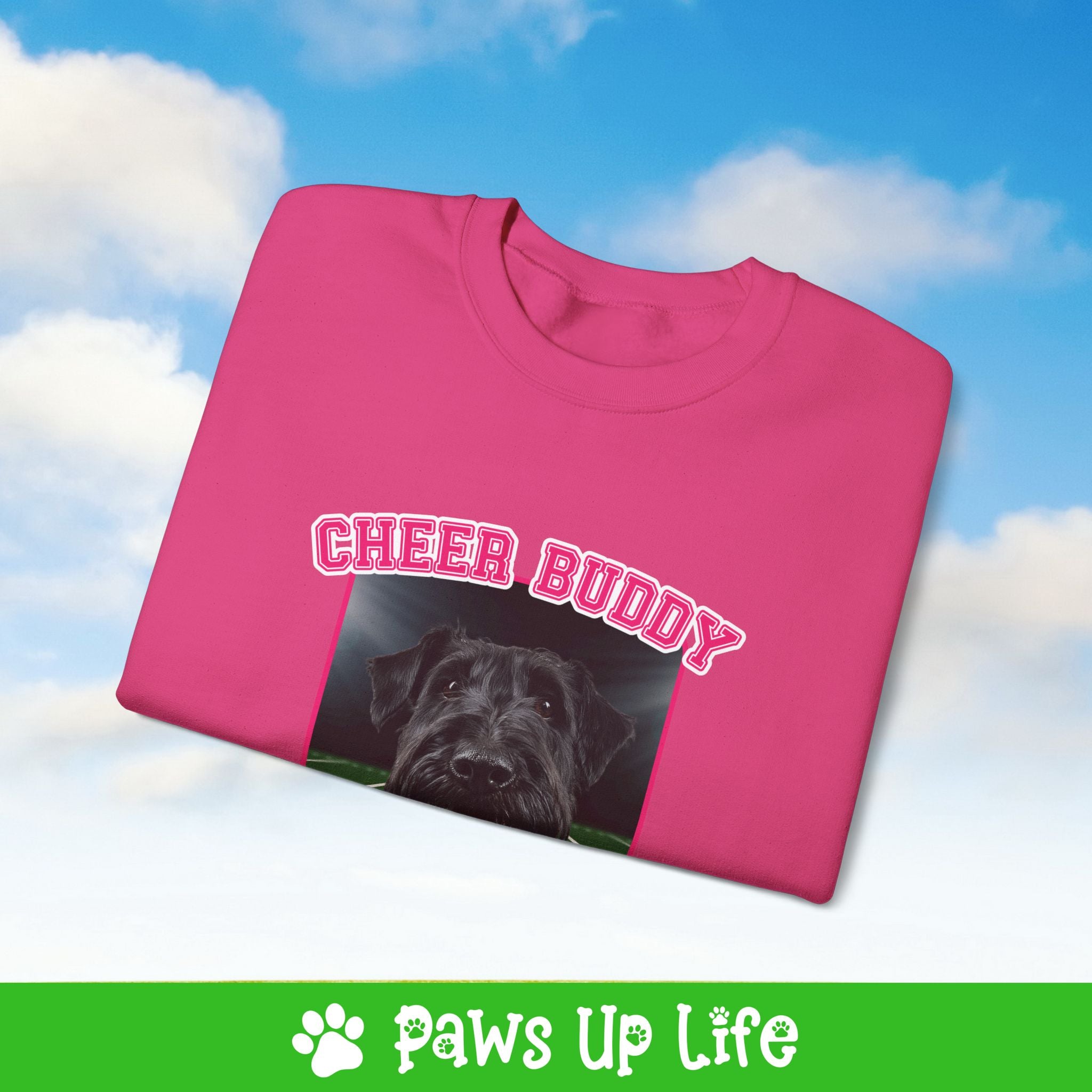 Irish Terrier Football Cheer Buddy Cheerleading Dog Crewneck Sweatshirt, Unisex Gift for Animal Lovers, Dog Mom Dad Sweatshirt, Cute Dog Lover Apparel, Fun Pet | Paws Up Life, LLC