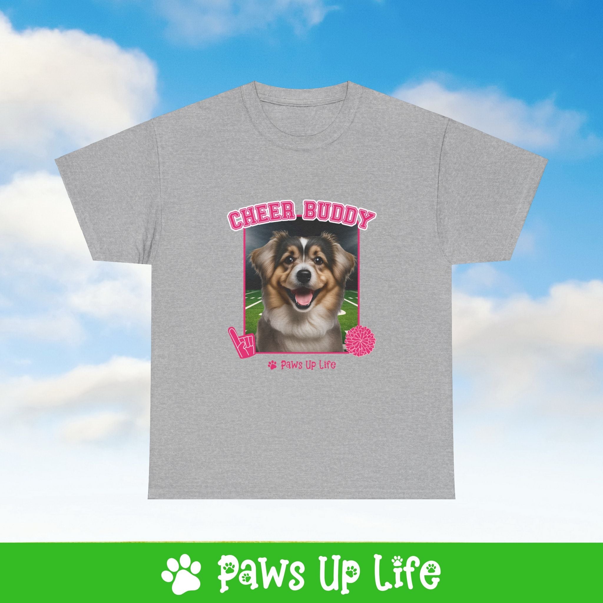 Havanese Football Cheer Buddy Cheerleading Dog Tee, Shirt, Unisex Pet Lover Gift, Dog Mom Dad Tshirt, Animal Rescue Advocate, Cute Puppy Graphic Top Classic Collar | Paws Up Life, LLC