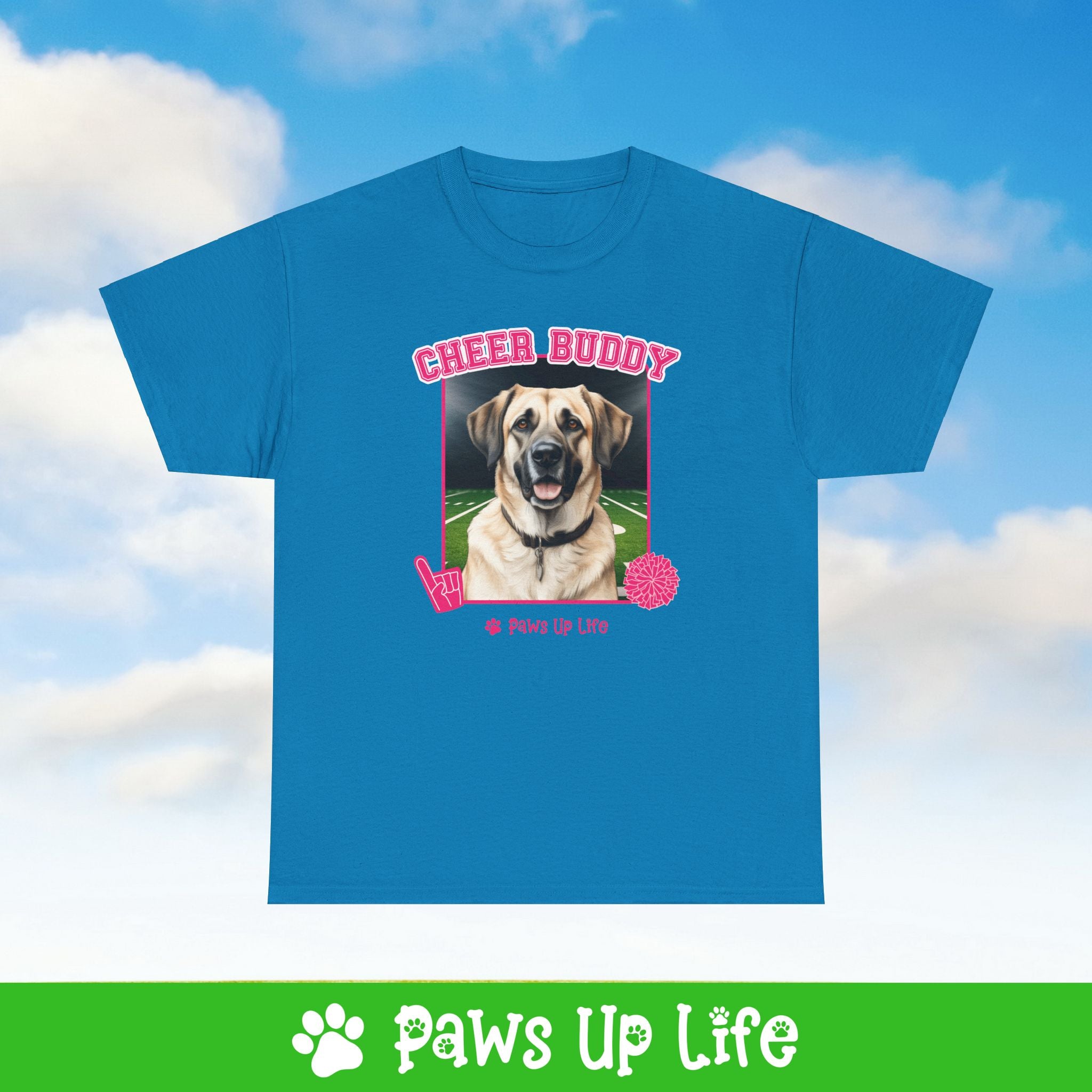 Anatolian Shepherd Cheer Buddy Cheerleading Dog Tee, Shirt, Unisex Pet Lover Gift, Dog Mom Dad Tshirt, Animal Rescue Advocate, Cute Puppy Graphic Top Classic Collar