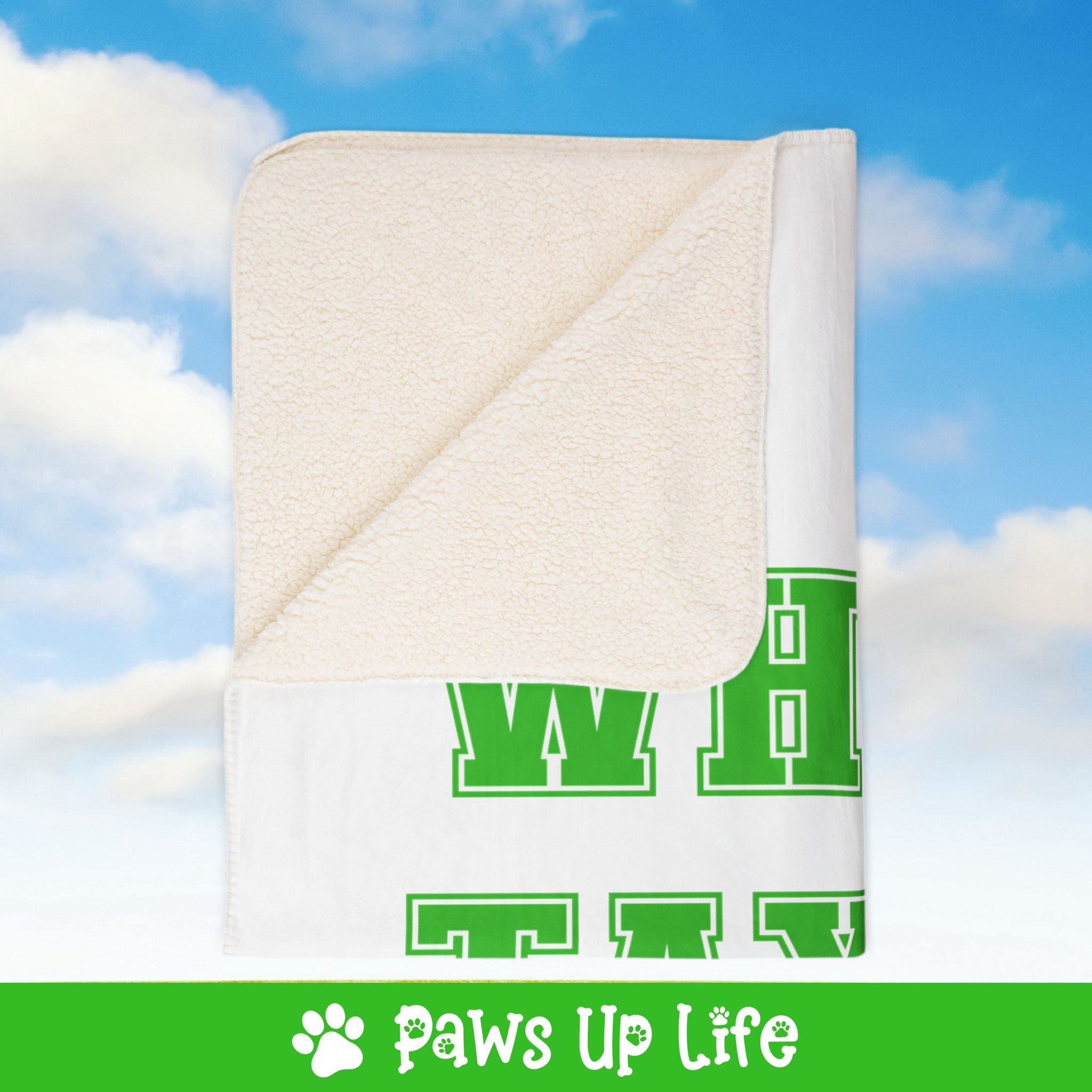 Where's Taylor Football Fleece Sherpa Blanket - Perfect for Snuggling and Cozy Napping | Paws Up Life, LLC