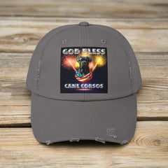 God Bless Cane Corso Patriotic Baseball Cap Hat Unisex OSFA Multiple Color Options | Paws Up Life, LLC