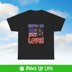 Black Lab Labrador Retriever Dog United We Love Dog Tee, Shirt, Unisex Pet Lover Gift, Dog Mom Dad Tshirt, Animal Rescue Advocate, Cute Puppy Graphic Top Classic Collar | Paws Up Life, LLC