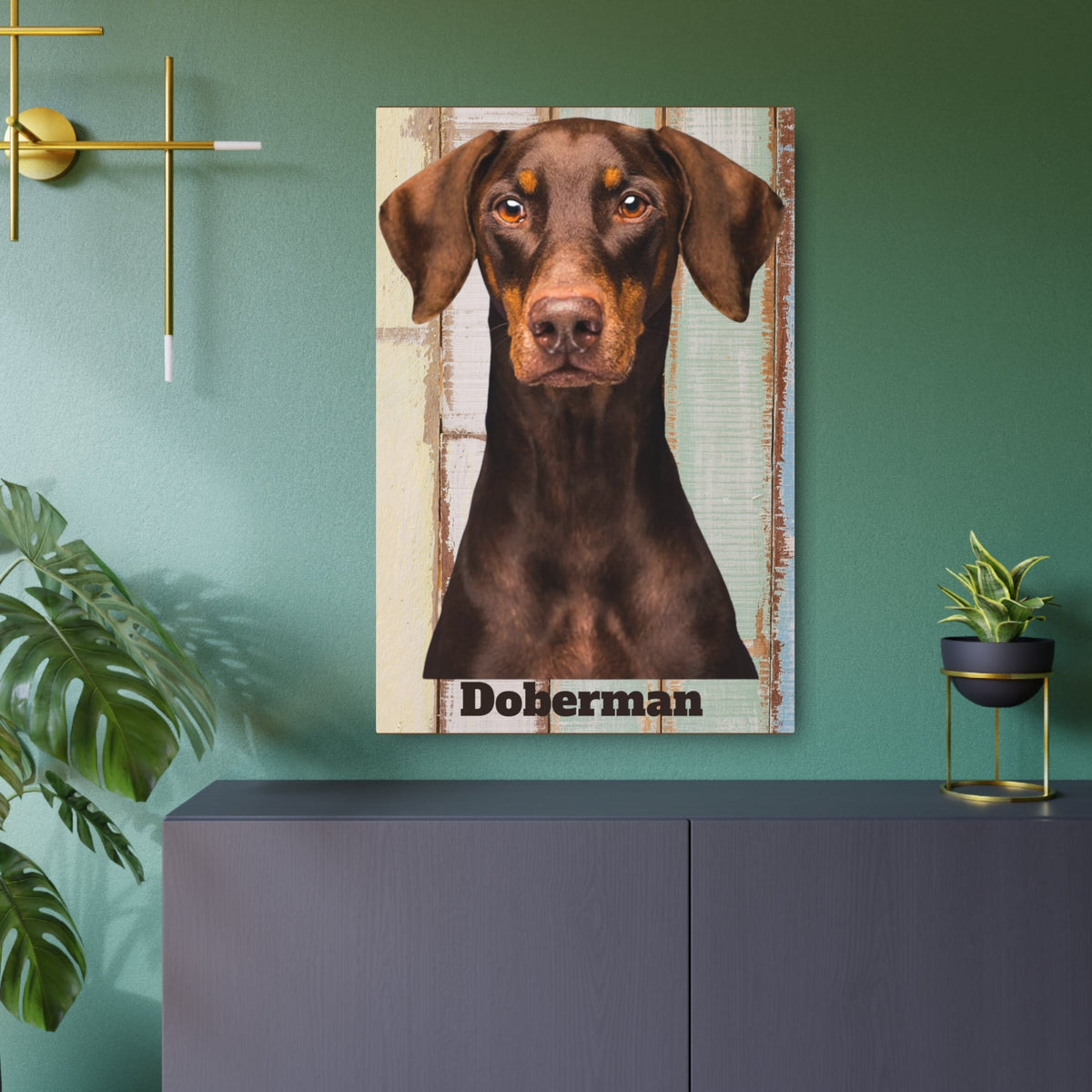 Doberman Metal Wall Art: Stunning Canine Décor for Dog Lovers | Premium Quality & Unique Design - Great Gift For Dog Mom Or Dad | Paws Up Life, LLC