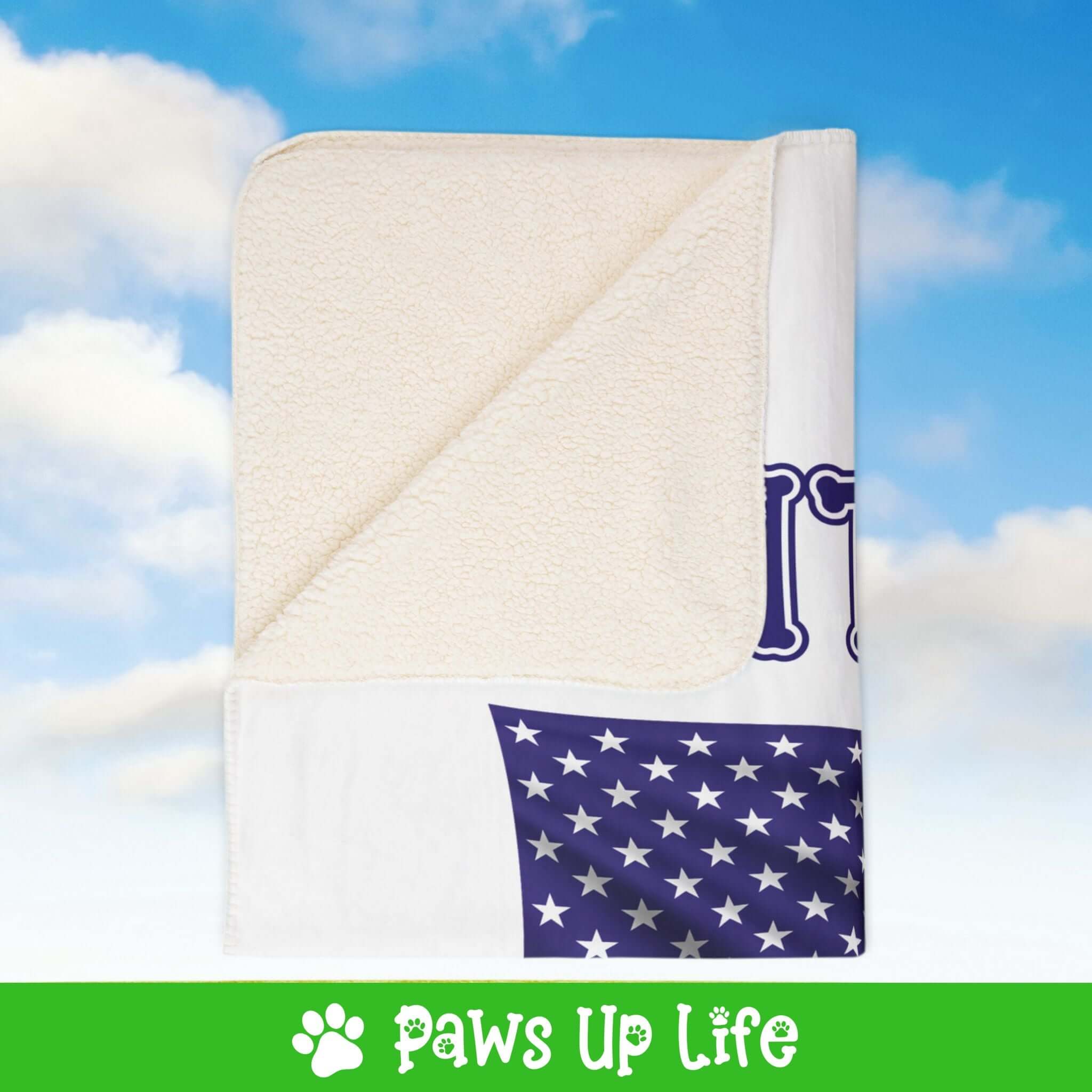 Poodle Patriotic Blanket