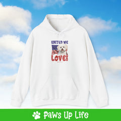 Bichon Frise Dog United We Love Unisex Hoodie Hooded Sweatshirt Classic Comfy Cotton