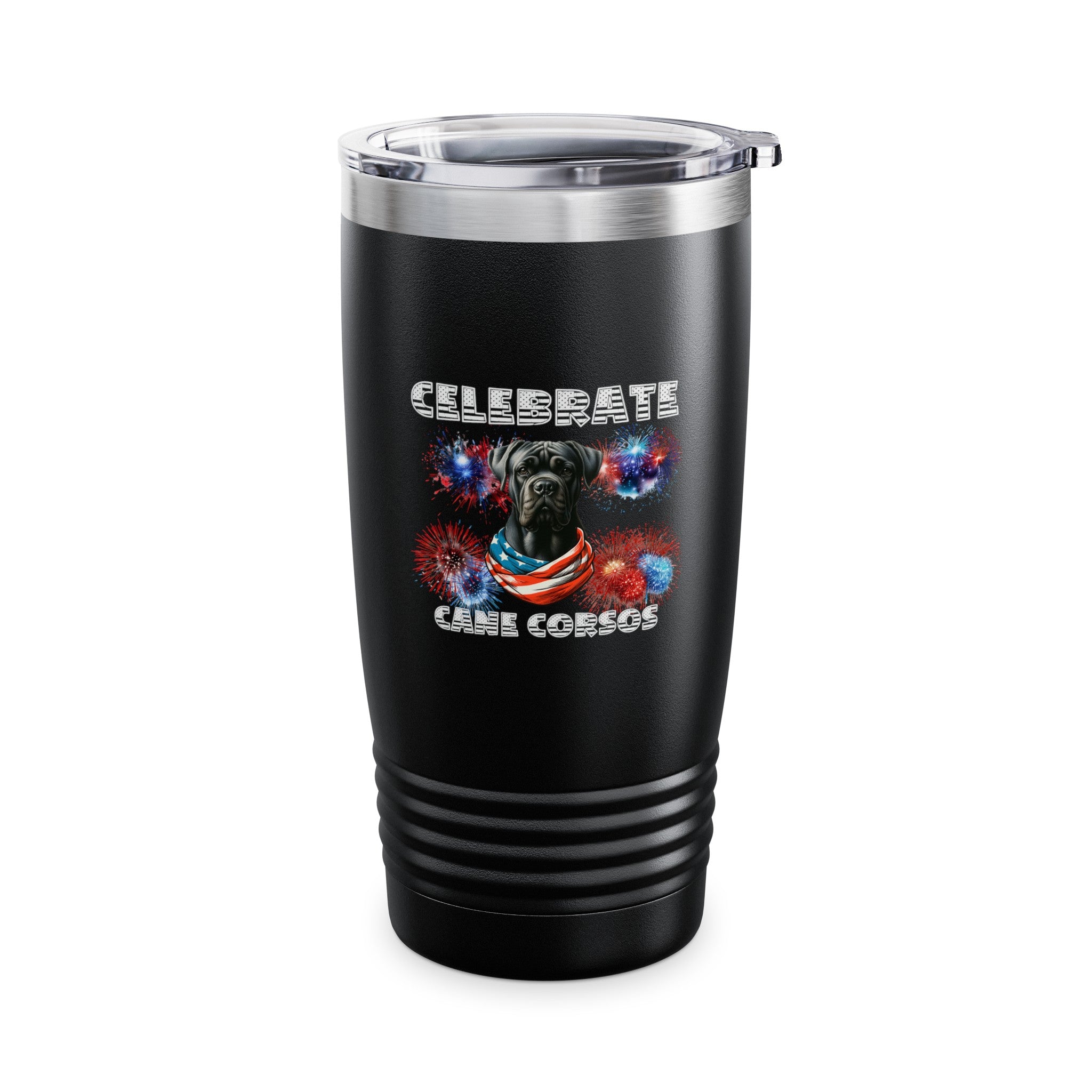 Celebrate Cane Corso Dog Patriotic Ringneck Tumbler, 20oz | Paws Up Life, LLC