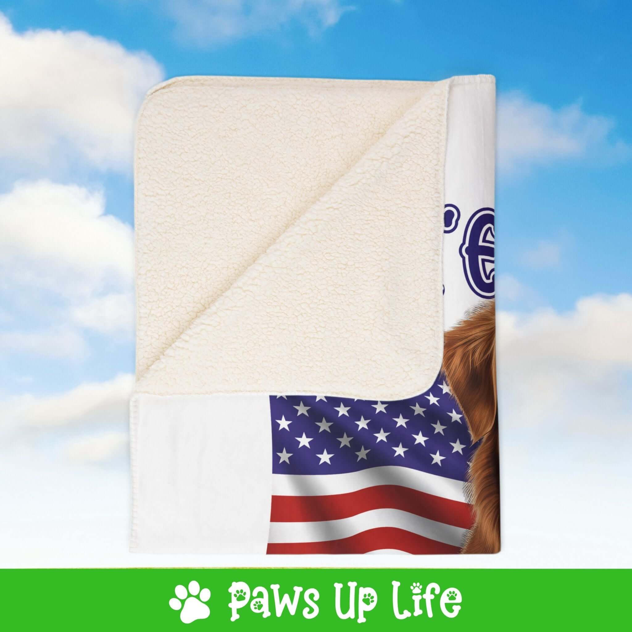 Nova Scotia Duck Tolling Retriever Dog United We Love Fleece Sherpa Blanket - Perfect for Snuggling and Cozy Napping | Paws Up Life, LLC