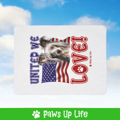 Chinese Crested Dog United We Love Fleece Sherpa Blanket - Perfect for Snuggling and Cozy Napping | Paws Up Life, LLC