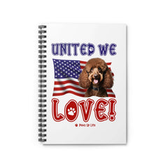 Poodle Patriotic Notebook