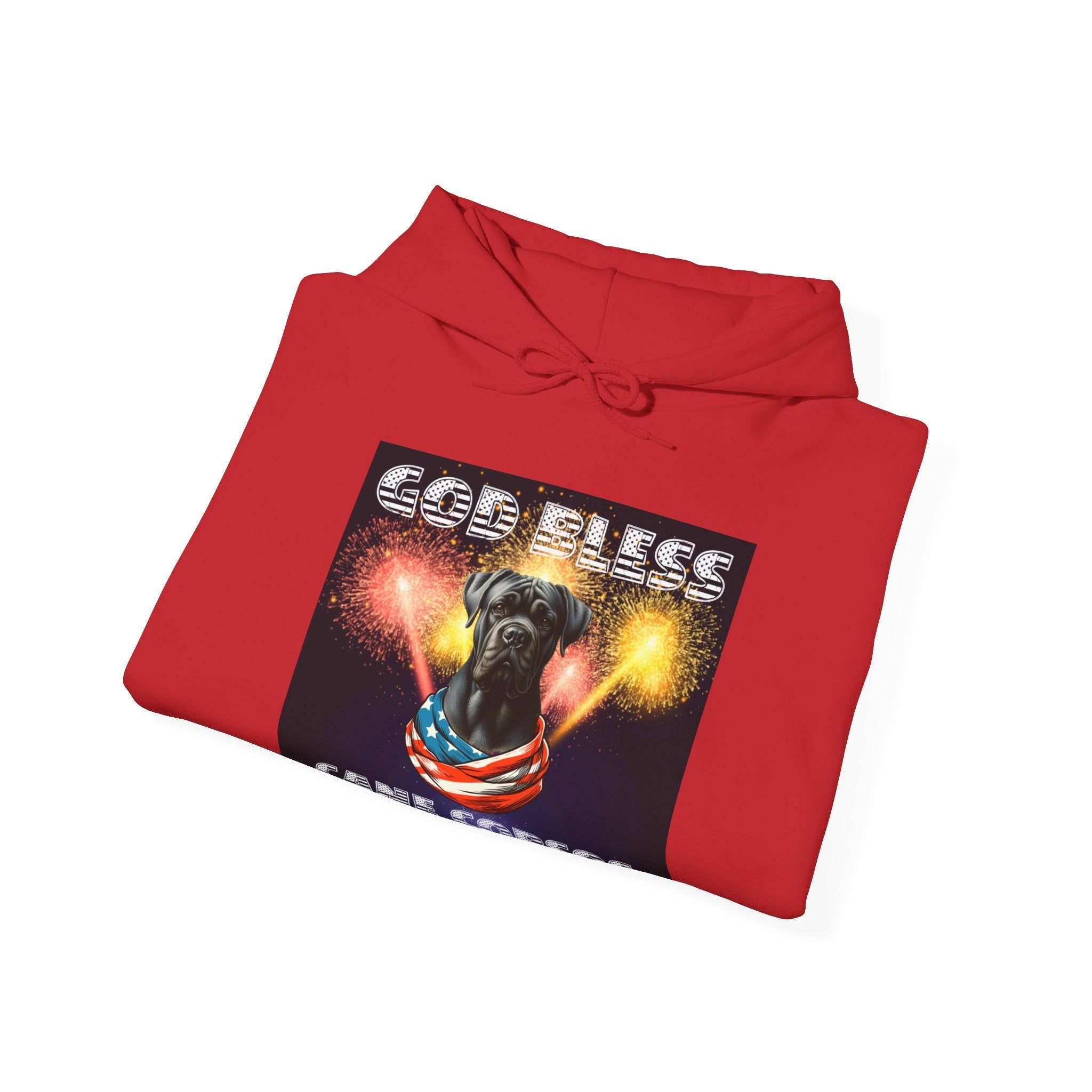 God Bless Cane Corso Patriotic Unisex Sweatshirt Heavy Blend™ Hooded | Paws Up Life, LLC