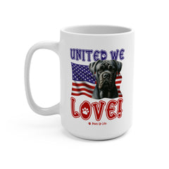 Cane Corso Dog United We Love 15oz Large Coffee Mug Ceramic Drinkware Tea Washable | Paws Up Life, LLC