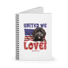 Portuguese Water Dog Patriotic Notebook