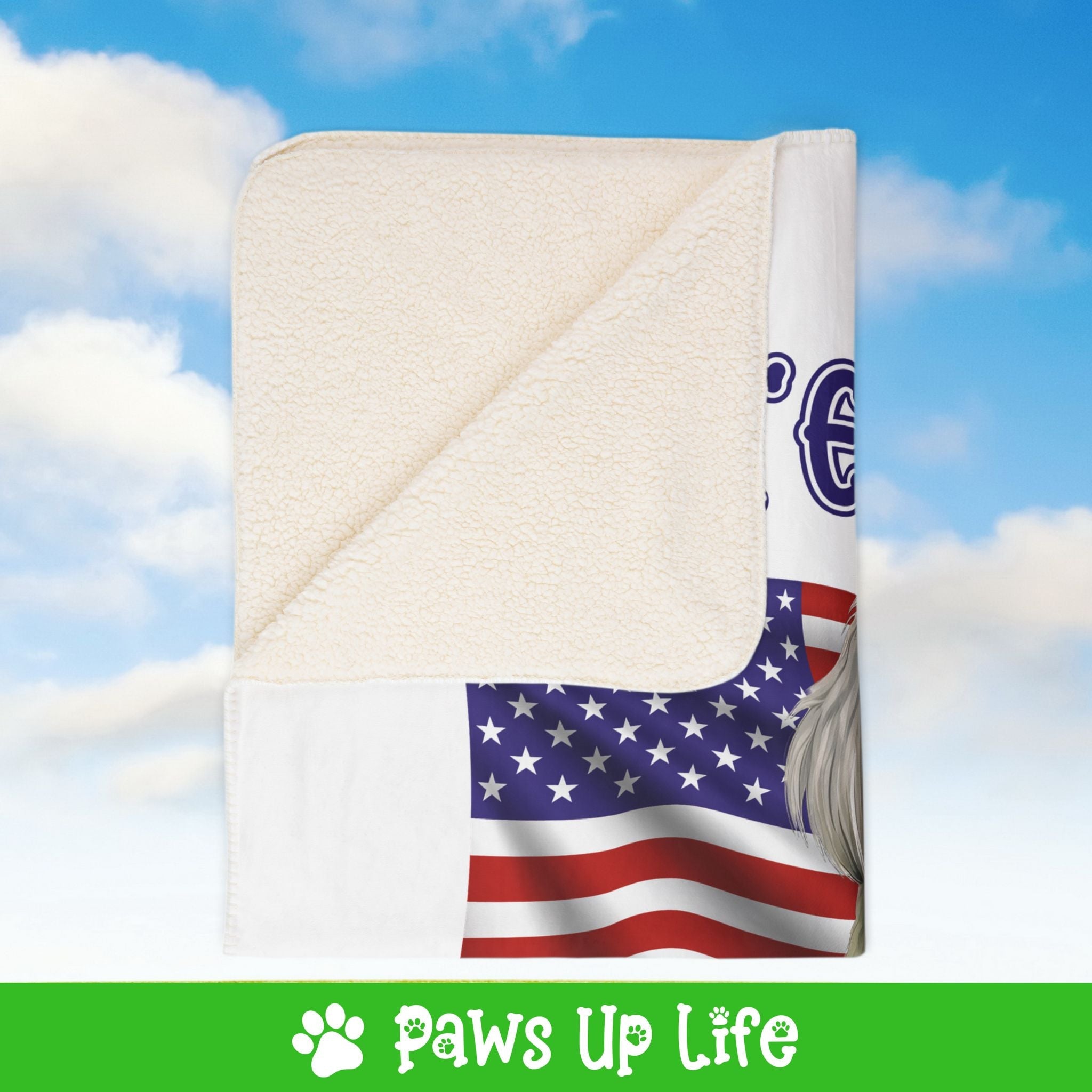 Maltese Dog United We Love Fleece Sherpa Blanket - Perfect for Snuggling and Cozy Napping | Paws Up Life, LLC