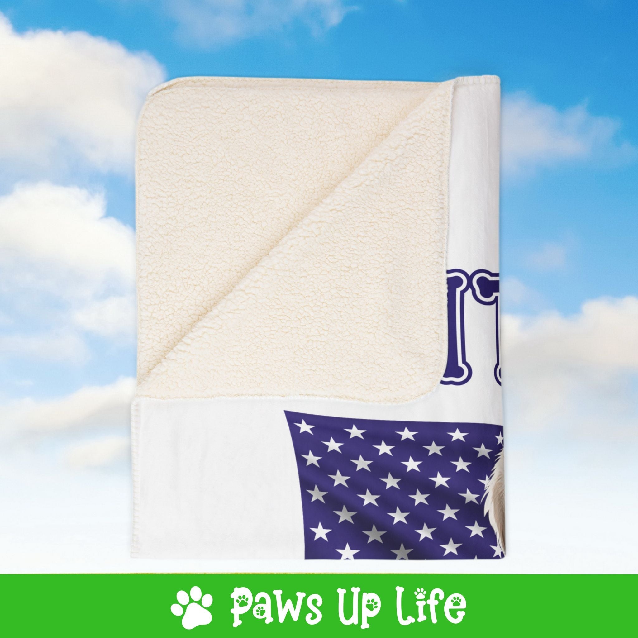 Great Pyrenees Dog United We Love Fleece Sherpa Blanket - Perfect for Snuggling and Cozy Napping | Paws Up Life, LLC