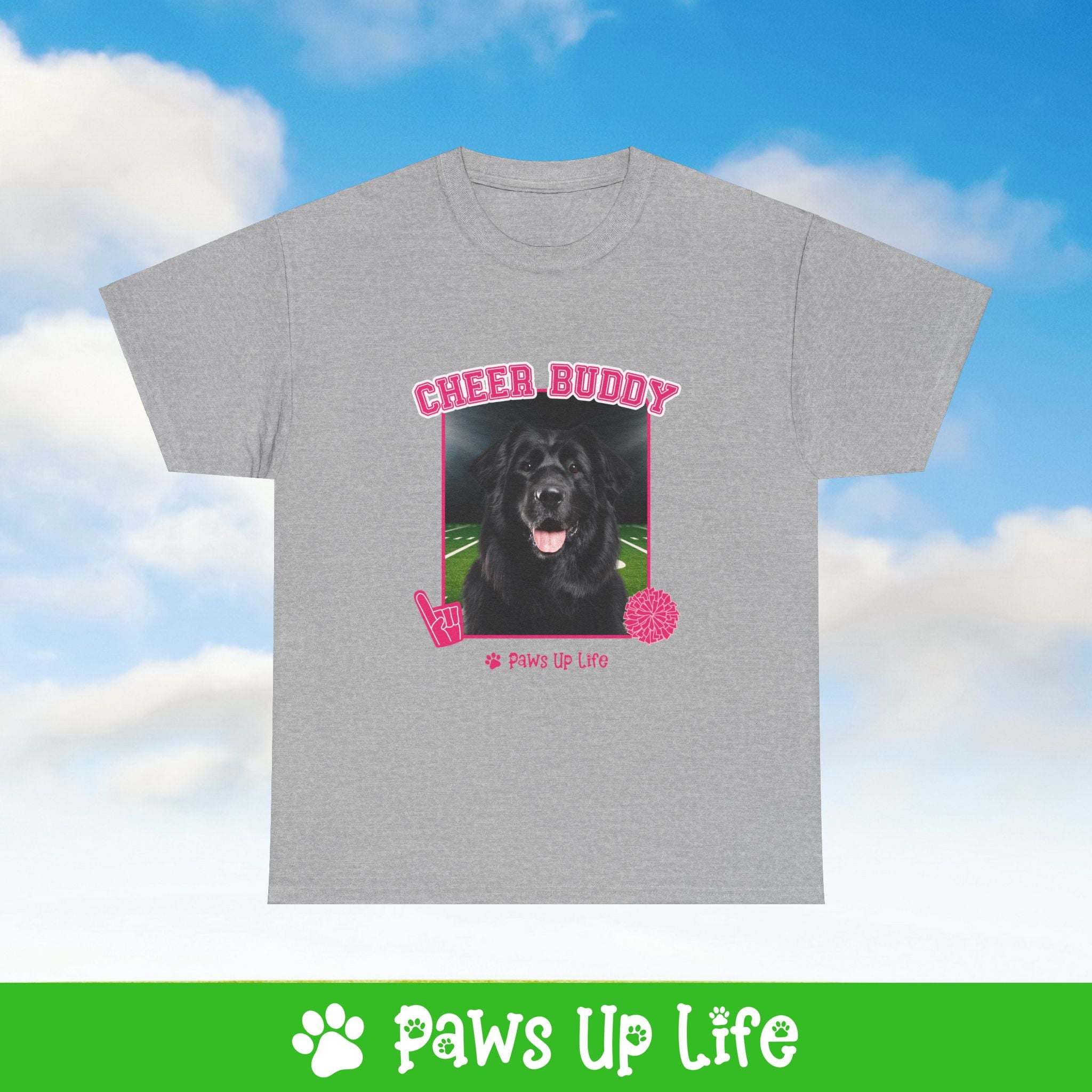 Great Pyrenees Football Cheer Buddy Cheerleading Dog Tee, Shirt, Unisex Pet Lover Gift, Dog Mom Dad Tshirt, Animal Rescue Advocate, Cute Puppy Graphic Top Classic Collar | Paws Up Life, LLC